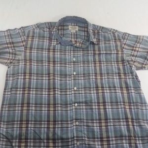 Ralph Lauren Mens Button Down Shirt Plaid Green